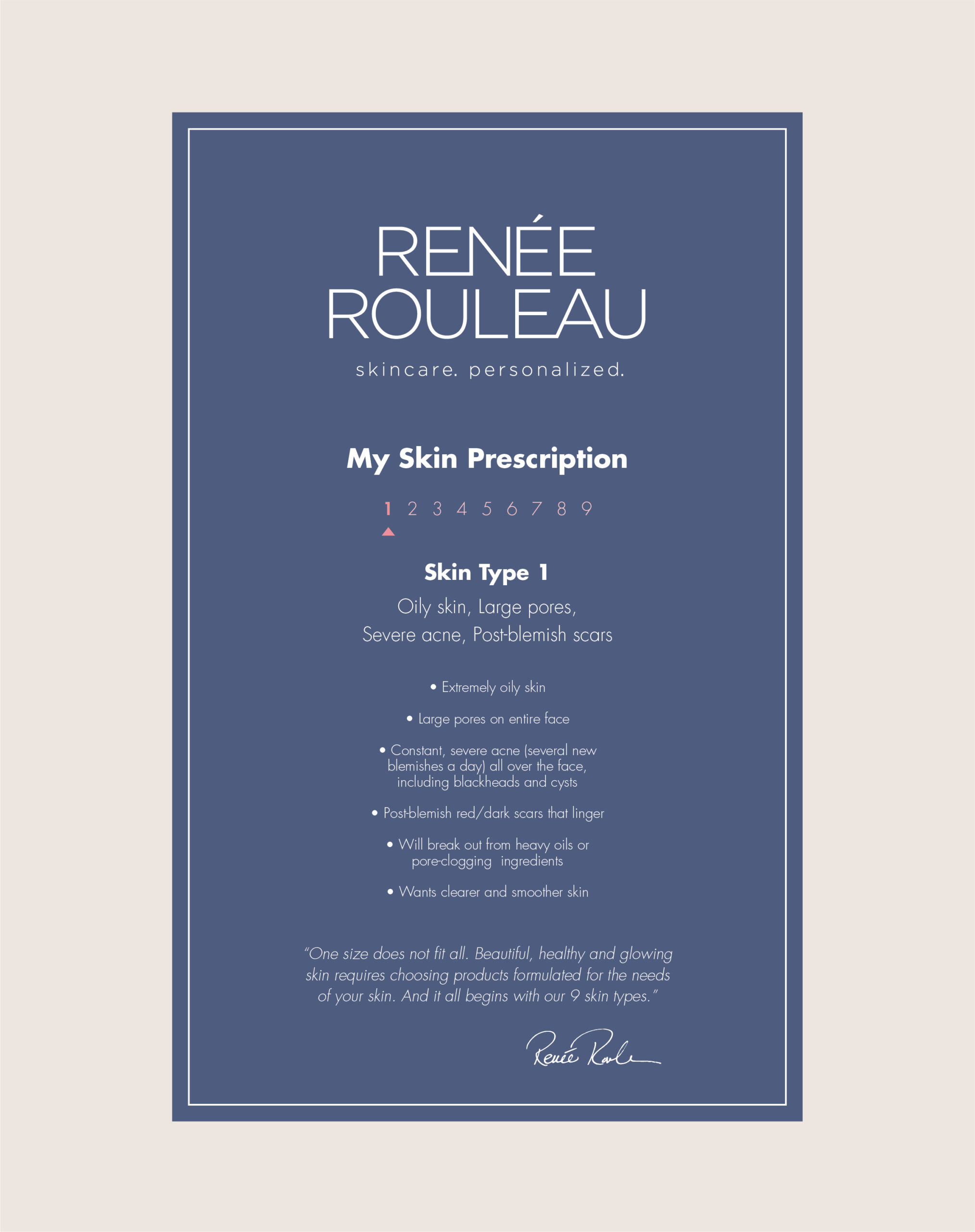 Renee Rouleau Skin Care Card